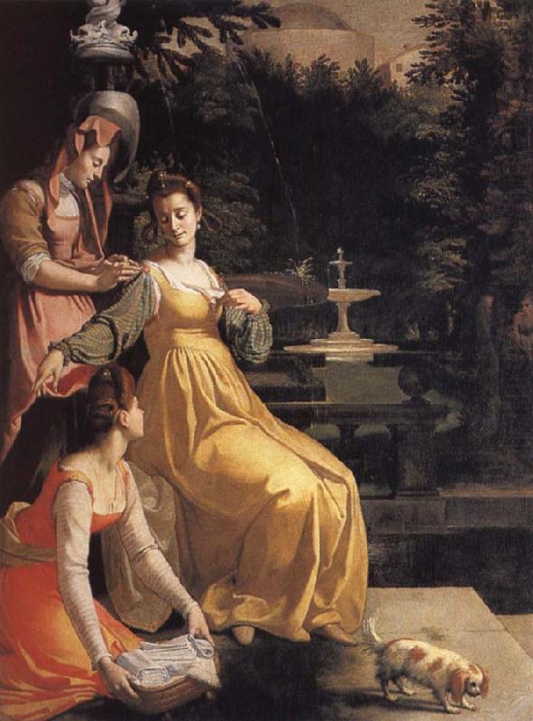 Jacopo da Empoli Susanna bathing china oil painting image
